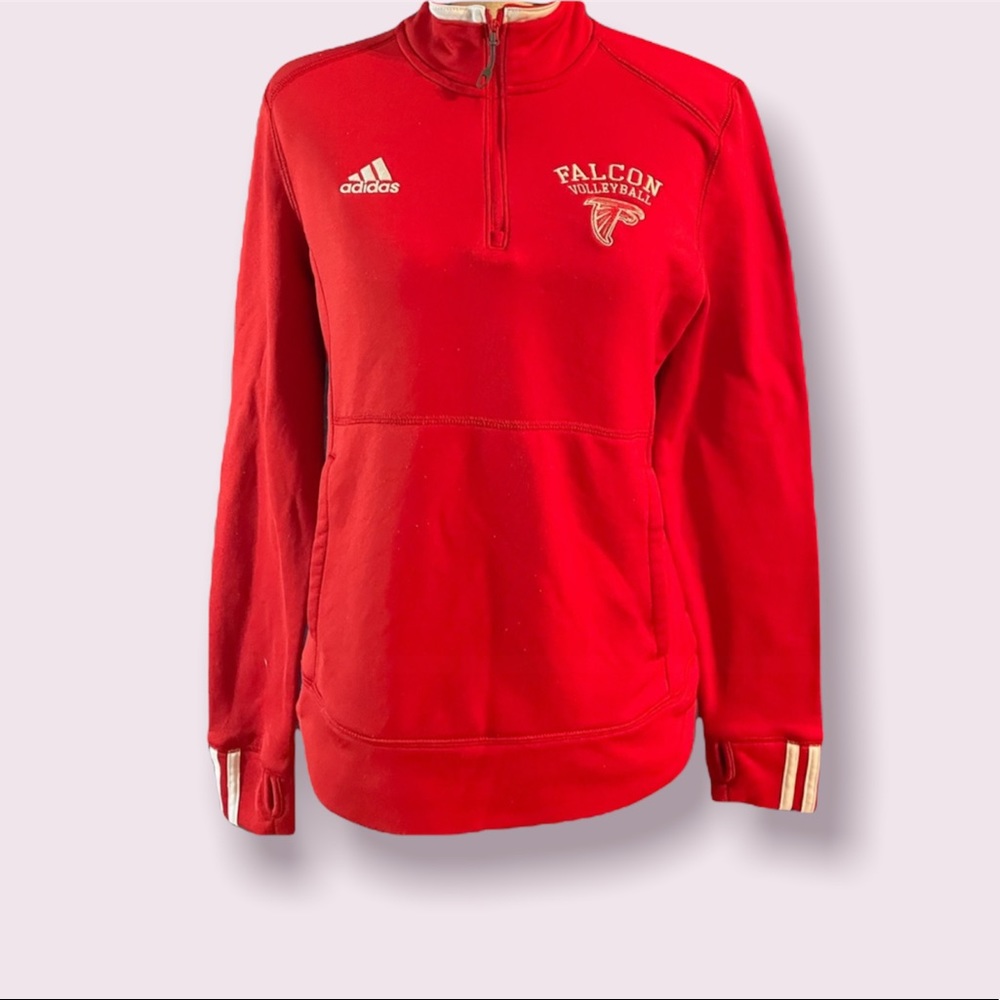 Adidas Quarter Zip Pull Over Long Sleeve